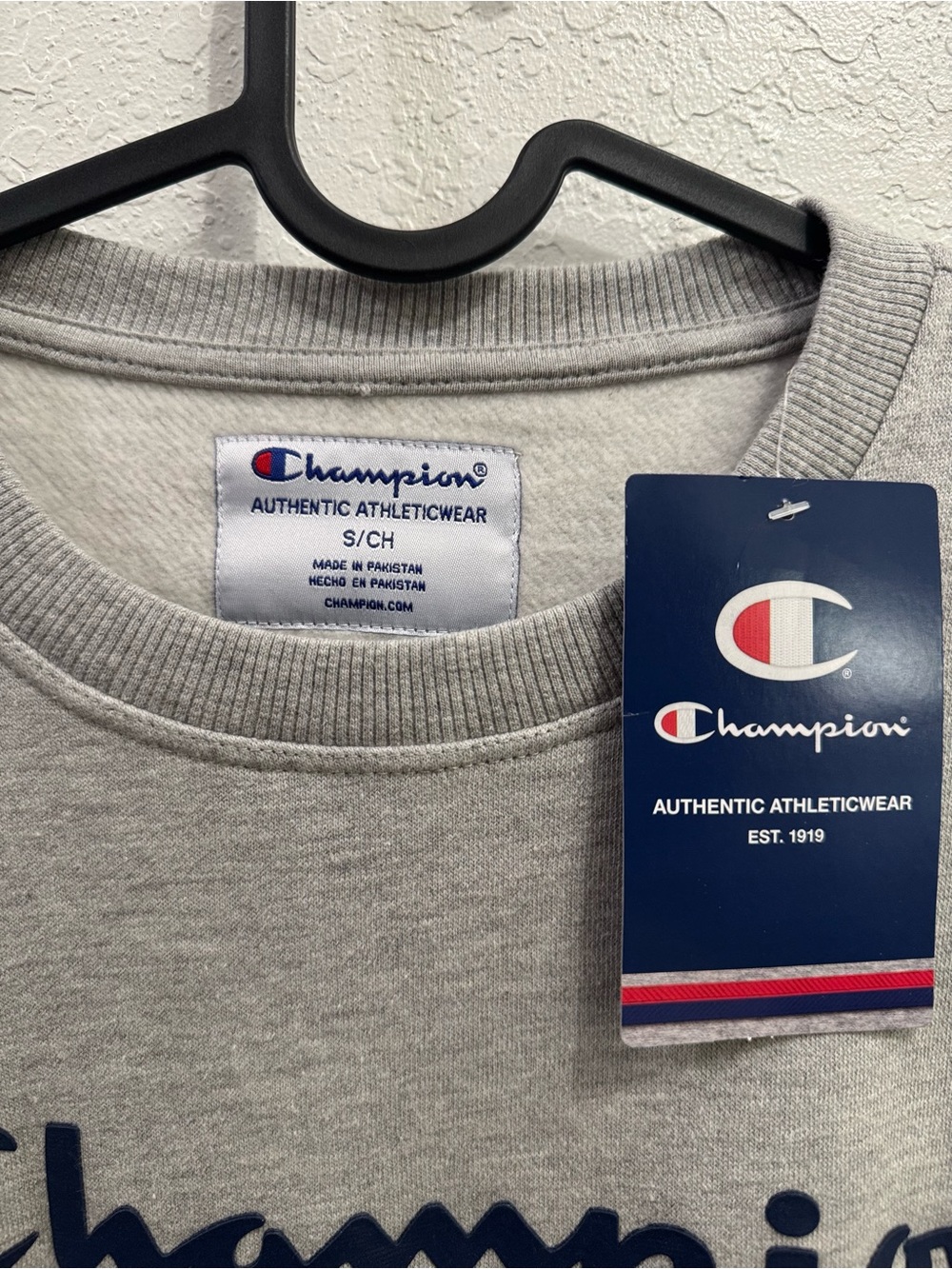 Champion Authentic Athleticwear Classic Script Crewneck Sweatshirt S NWT - Picture 5 of 8